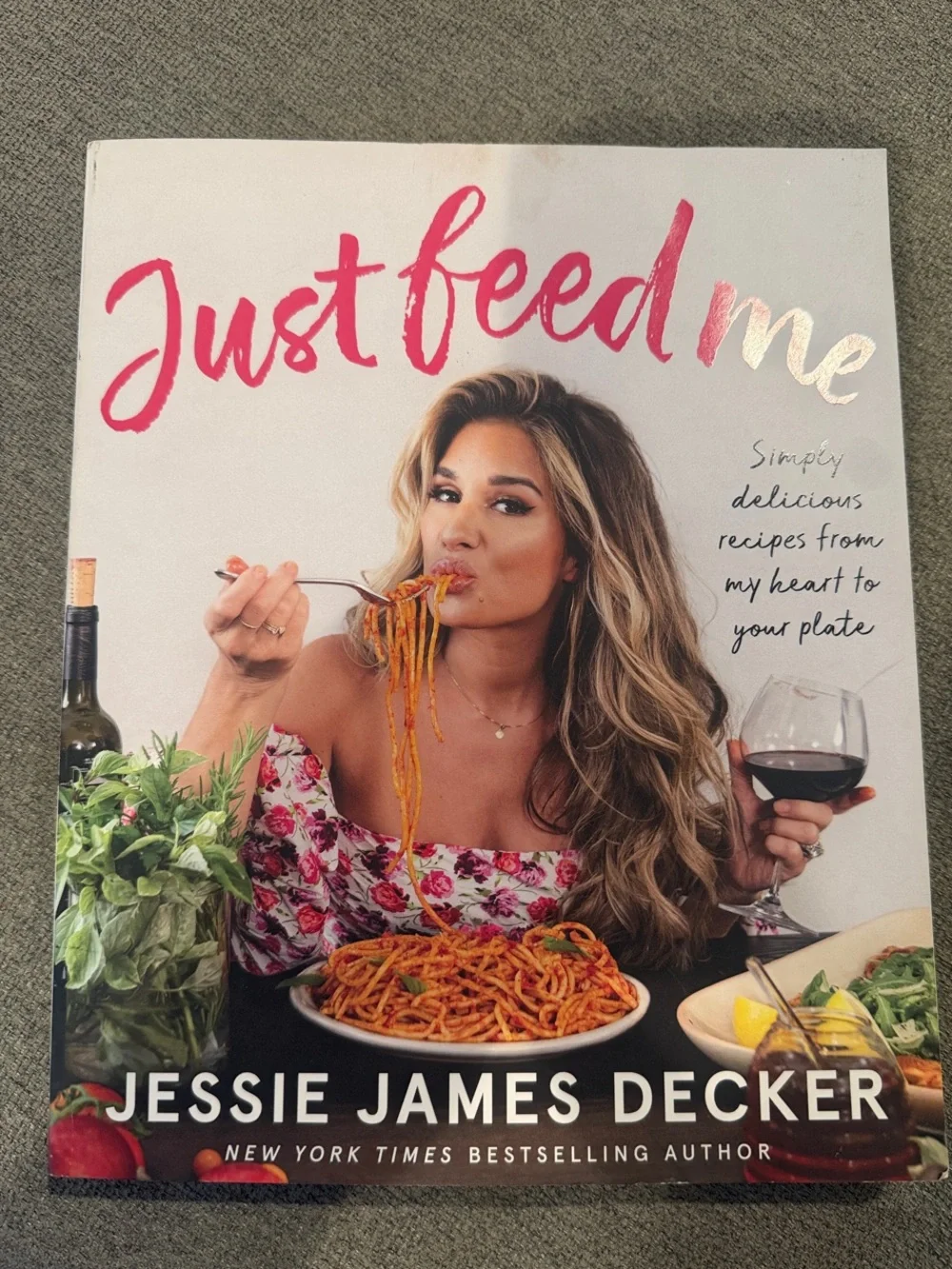 Just Feed Me Cookbook by - Pink Accents